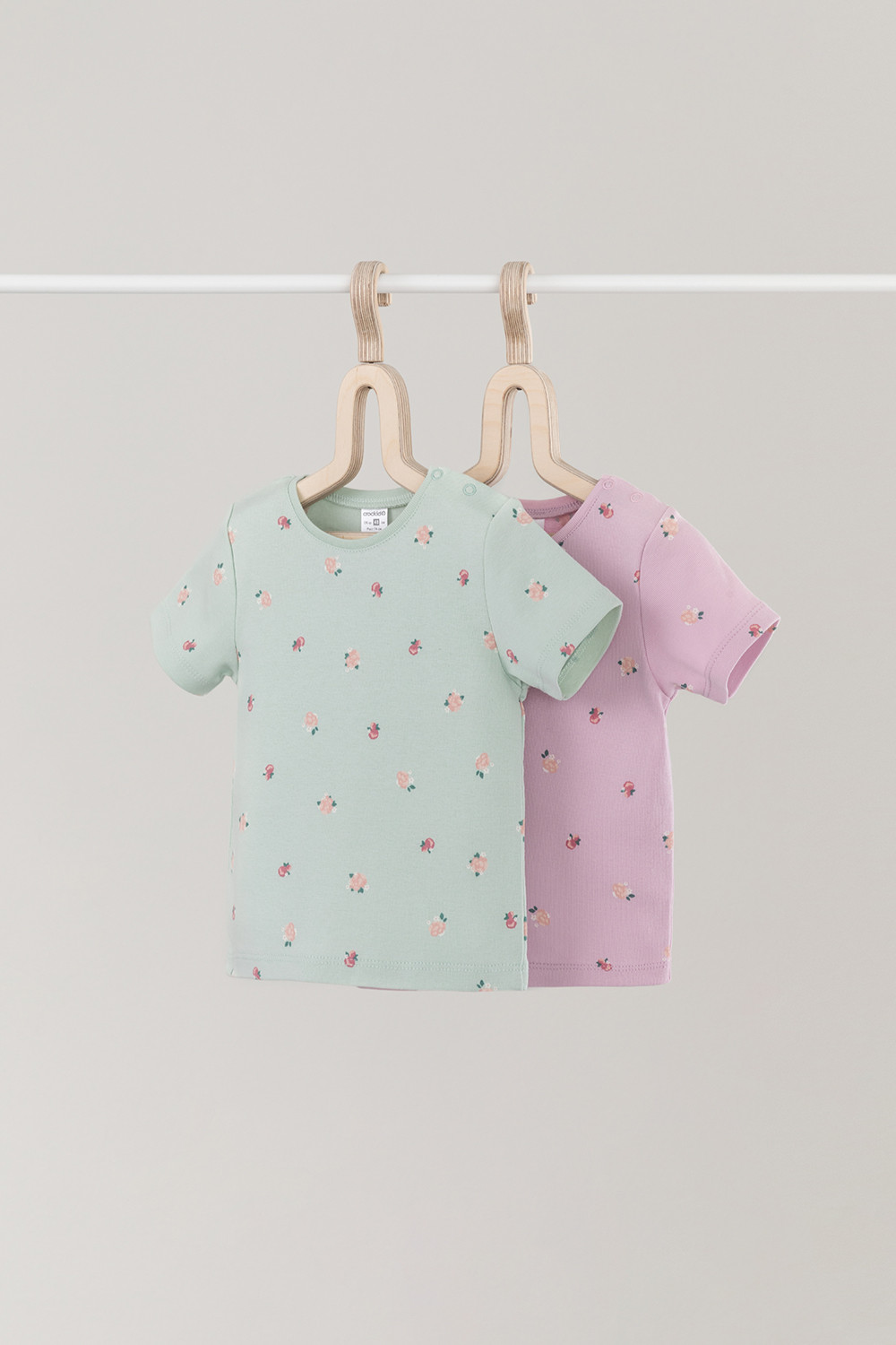 Футболка для новорожденных, артикул: К 301156-2уп, цвет: зеленый