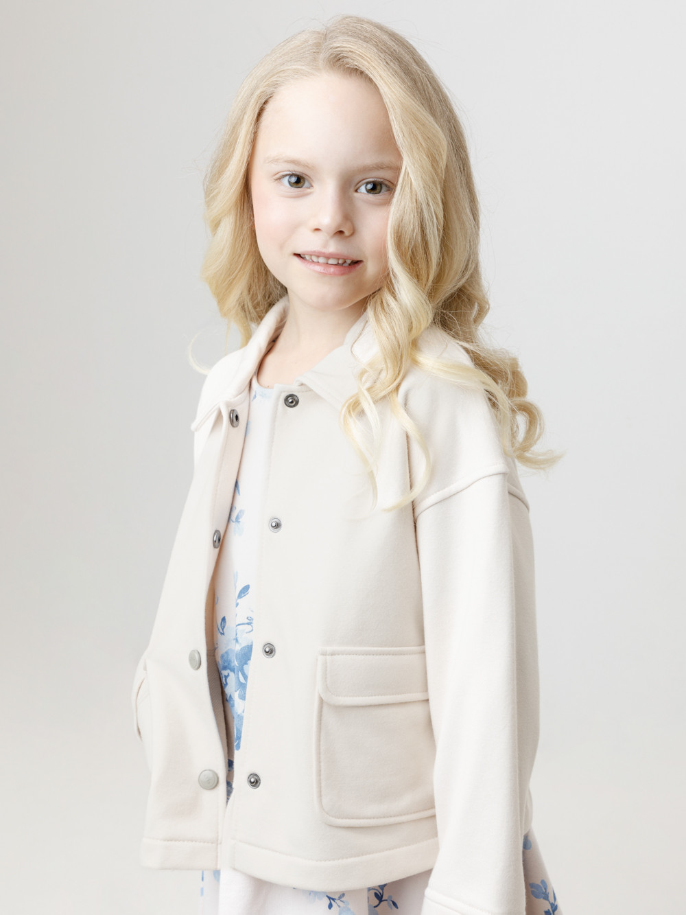 Рубашка для девочки, артикул: КР 302996, цвет: светло-бежевый