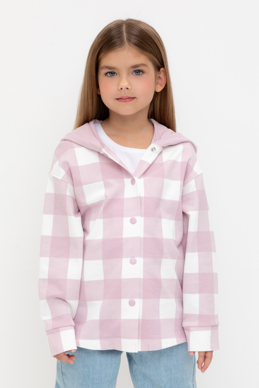 Рубашка для девочки, артикул: КР 302698-1, цвет: розовый