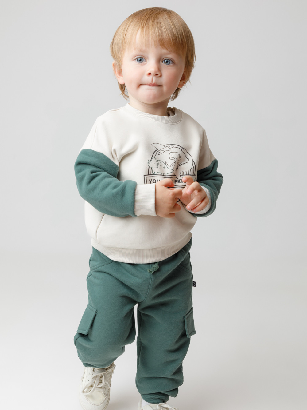 Брюки для мальчика, артикул: КР 400853, цвет: зеленый