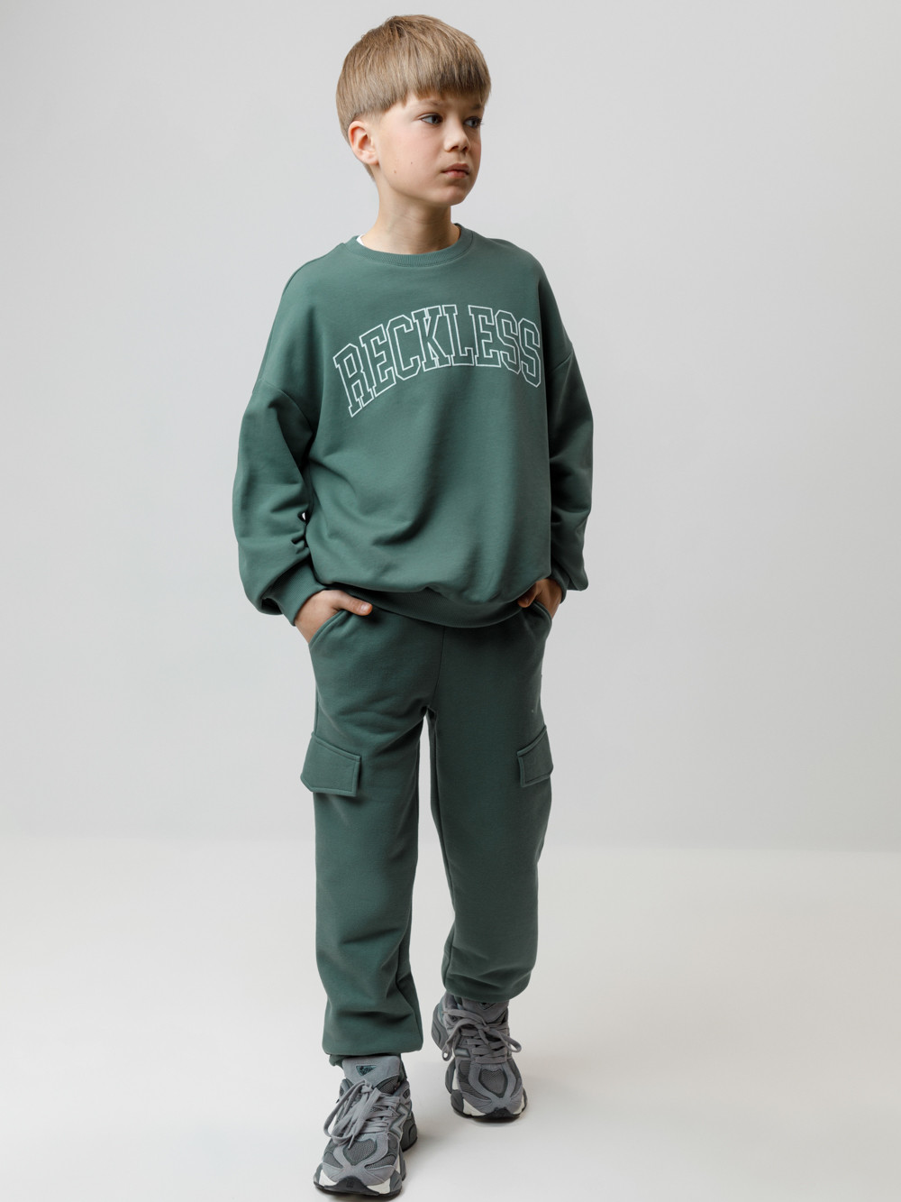 Брюки для мальчика, артикул: КР 400861, цвет: зеленый