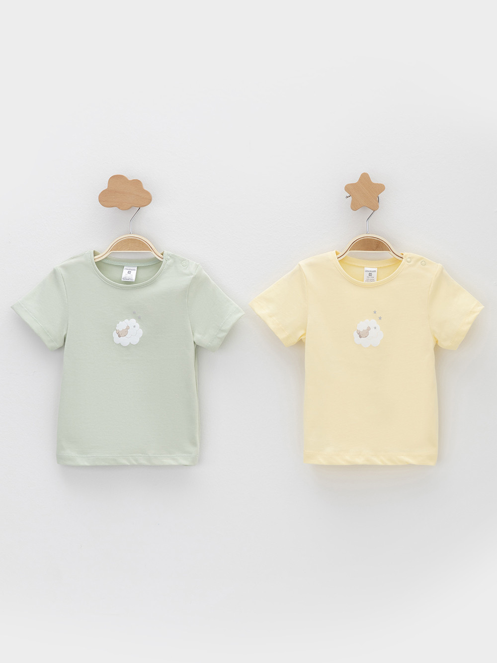 Футболка для новорожденных, артикул: К 302759-2уп, цвет: голубой