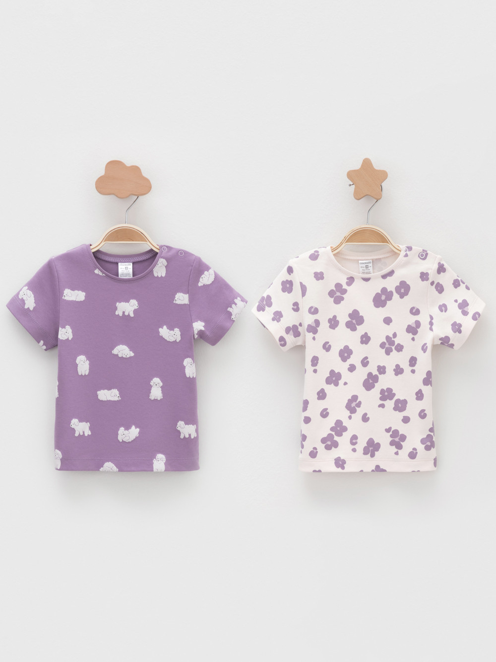 Футболка для новорожденных, артикул: К 301156-2уп, цвет: фиолетовый