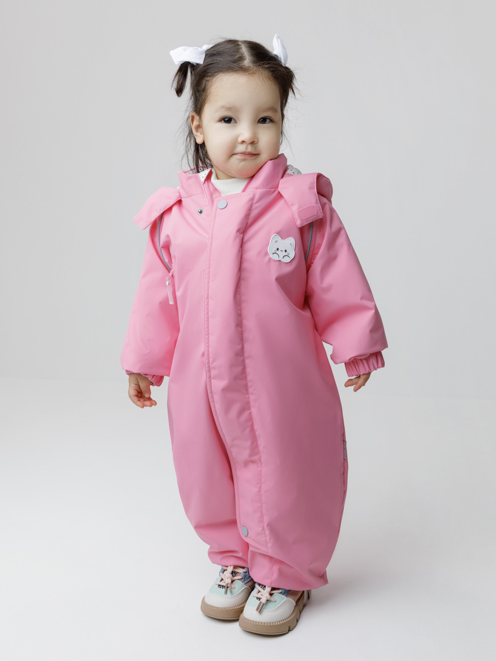 Комбинезоны утепленные для девочки, артикул: ВК 60086/14 Ал, цвет: розовый