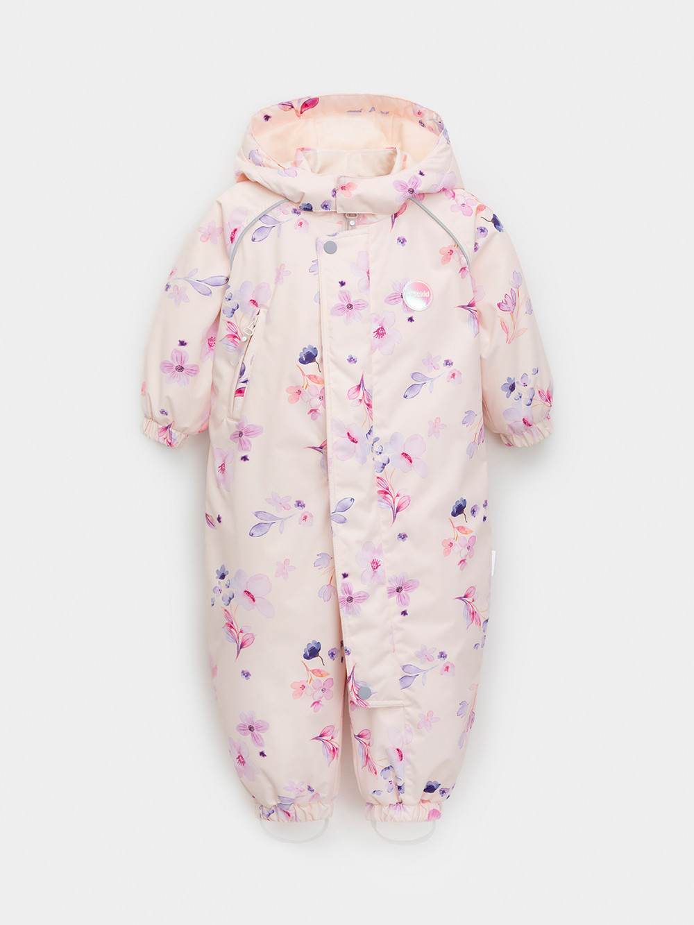 Комбинезоны утепленные для девочки, артикул: ВК 60085/н/66 Ал, цвет: светло-розовый, фото 2