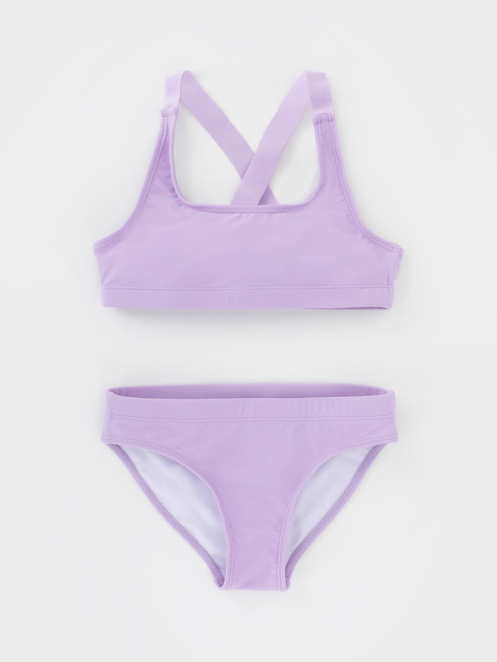 Купальник для девочки, артикул: ТК 17016/2 ФВ, цвет: фиолетовый, фото 2