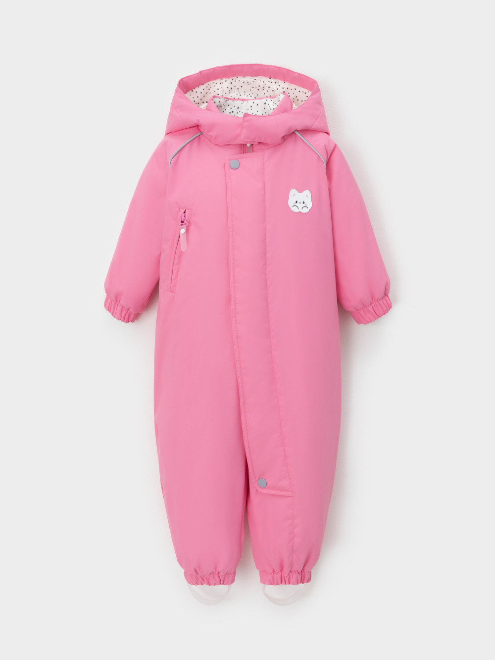 Комбинезоны утепленные для девочки, артикул: ВК 60086/14 Ал, цвет: розовый, фото 2