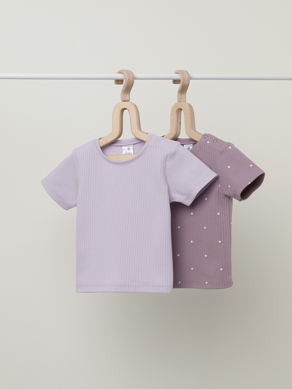 Футболка для новорожденных, артикул: К 302521-2уп, цвет: фиолетовый, фото 2