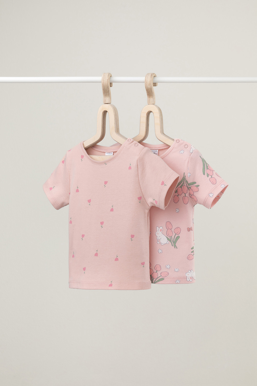 Футболка для новорожденных, артикул: К 301156-2уп, цвет: розовый, фото 2