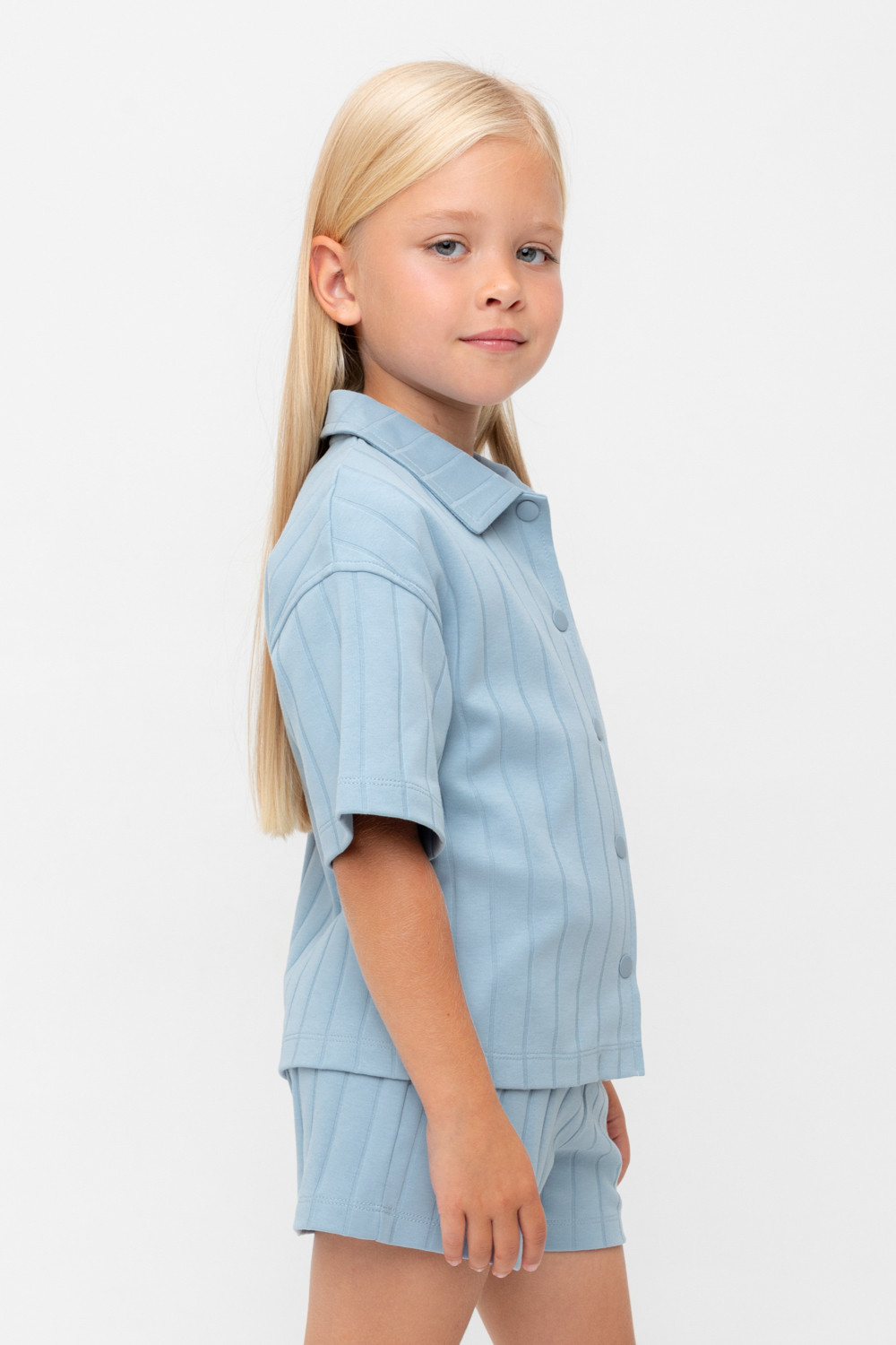 Рубашка для девочки, артикул: КР 302718-1, цвет: синий, фото 3