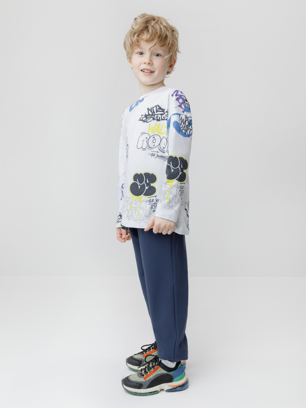 Брюки для мальчика, артикул: КР 400951, цвет: синий, фото 3