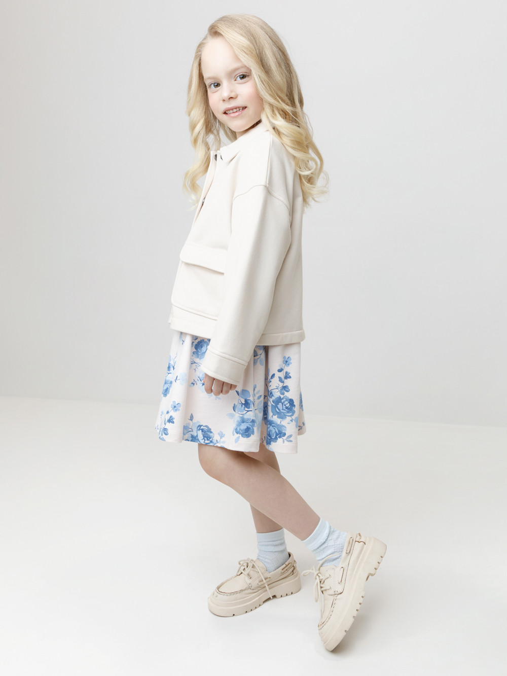 Рубашка для девочки, артикул: КР 302996, цвет: светло-бежевый, фото 3