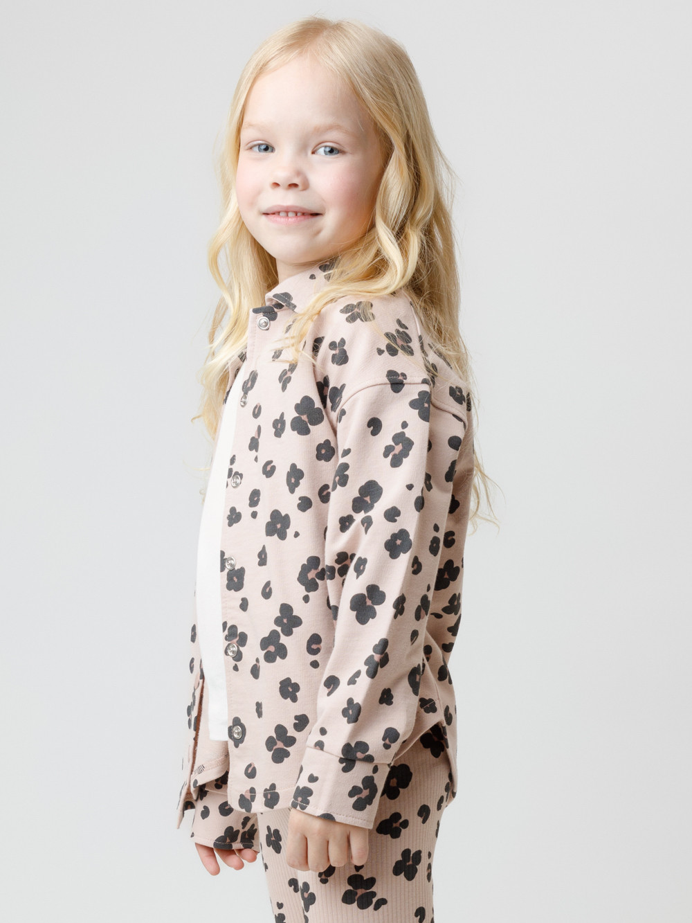 Рубашка для девочки, артикул: КР 302559, цвет: бежевый, фото 3