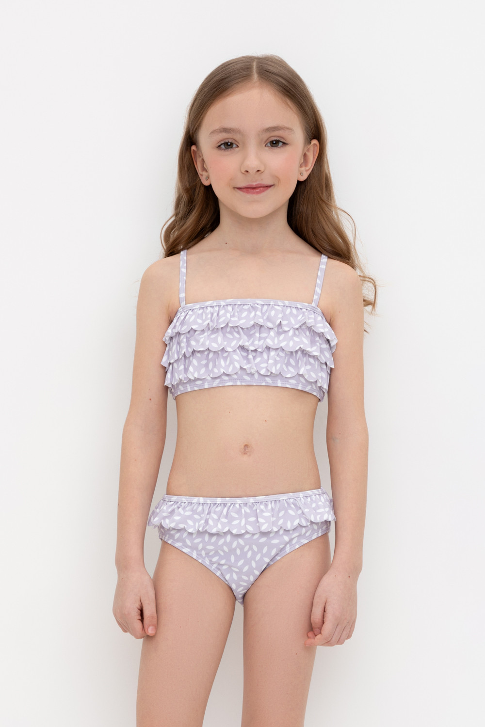 Купальник для девочки, артикул: ТК 17009/7н ФВ, цвет: фиолетовый, фото 3