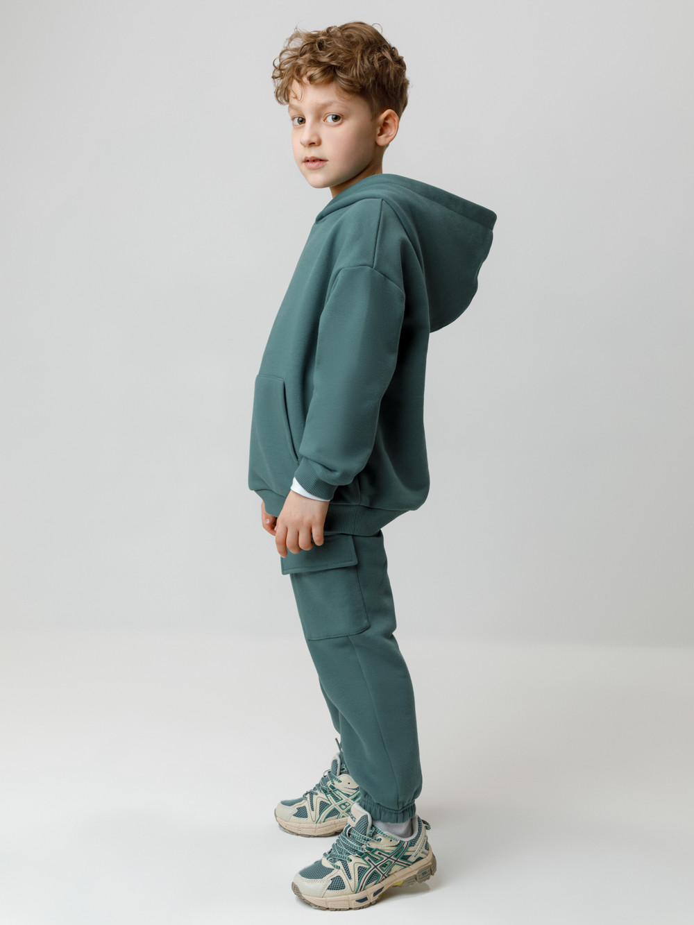 Брюки для мальчика, артикул: КР 400839, цвет: зеленый, фото 3