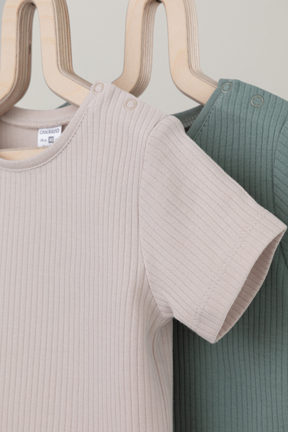 Футболка для новорожденных, артикул: К 302521-2уп, цвет: бежевый, фото 3