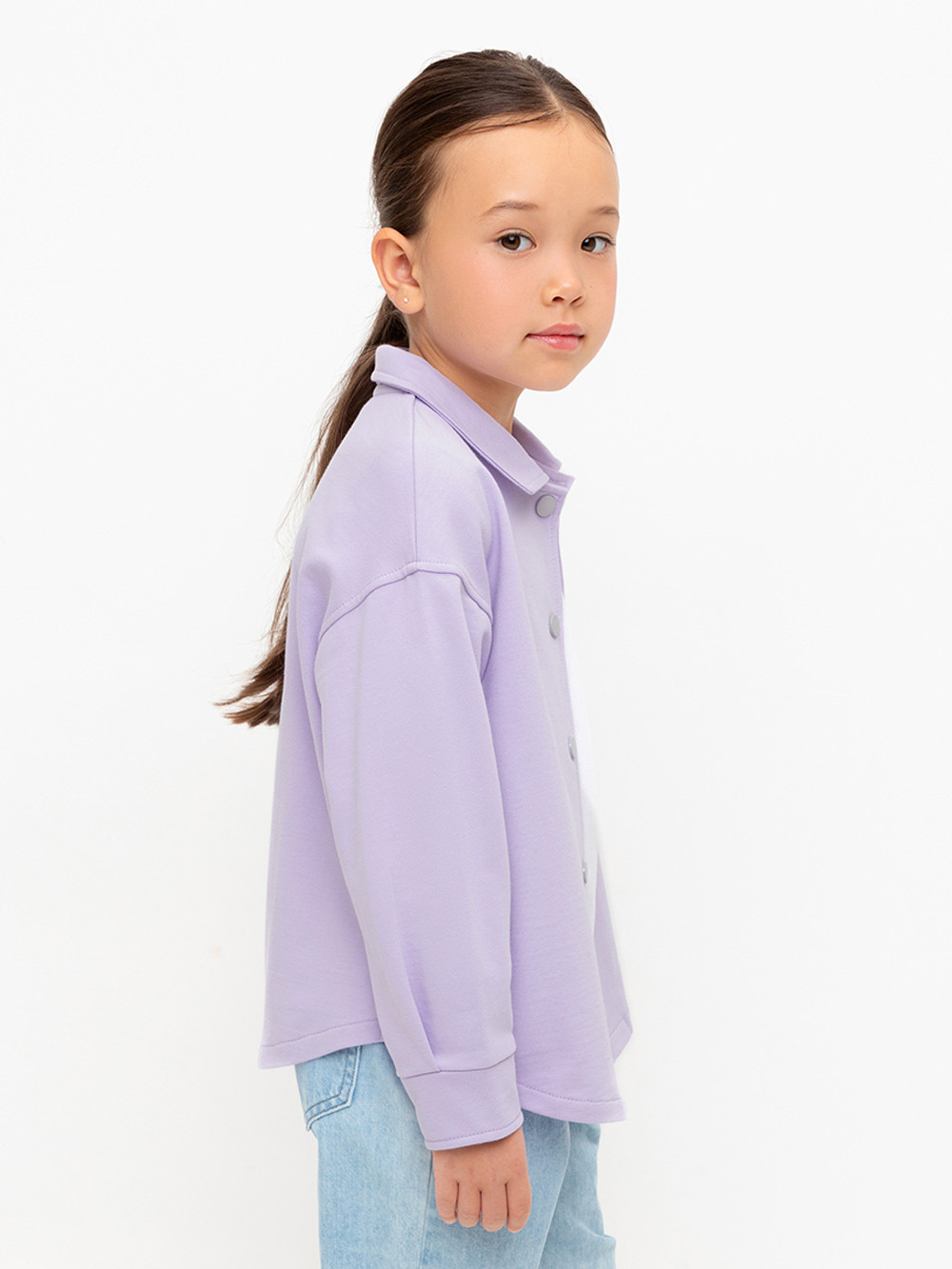 Рубашка для девочки, артикул: КР 302677, цвет: фиолетовый, фото 3