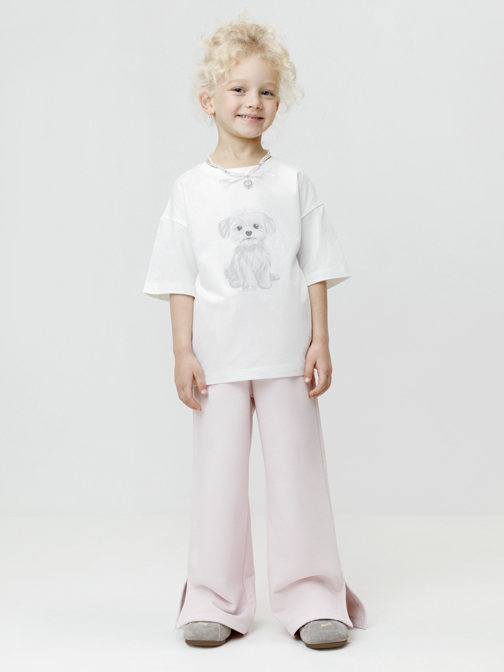 Футболка для девочки, артикул: КР 303033, цвет: сахар, фото 3