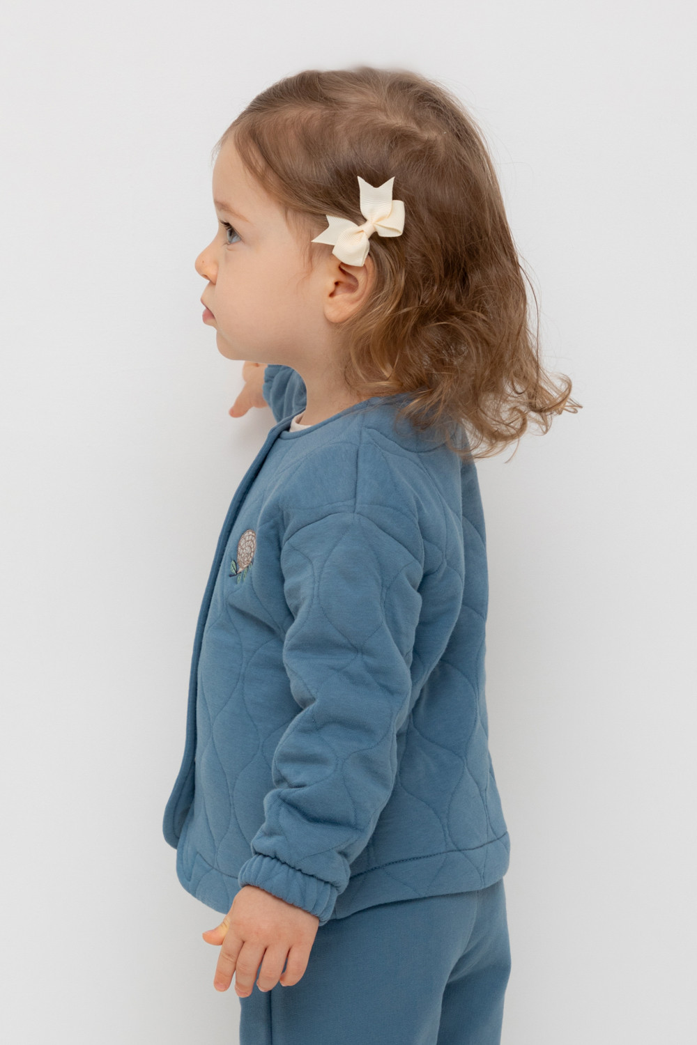 Жакет для девочки, артикул: КР 302549, цвет: синий, фото 3