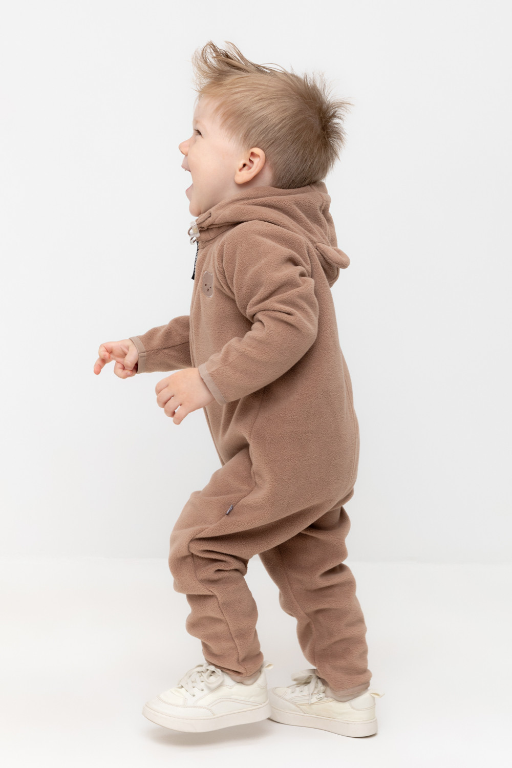 Комбинезон для мальчика, артикул: ФЛ 60007/1 ГР, цвет: бежевый, фото 3