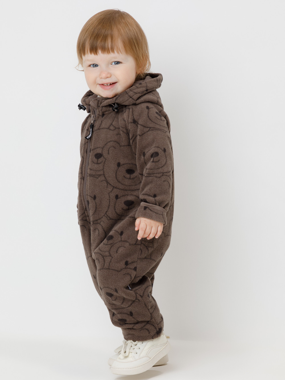 Комбинезон для мальчика, артикул: ФЛ 60009/н/5 ГР, цвет: коричневый, фото 3