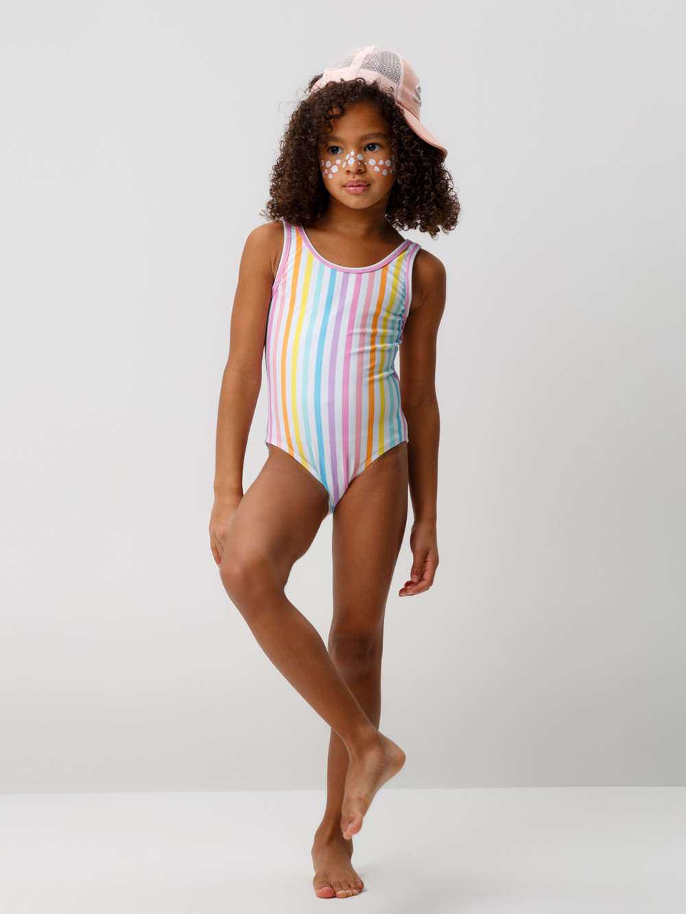 Купальник для девочки, артикул: ТК 16006/14н ХФ, цвет: белый, фото 3