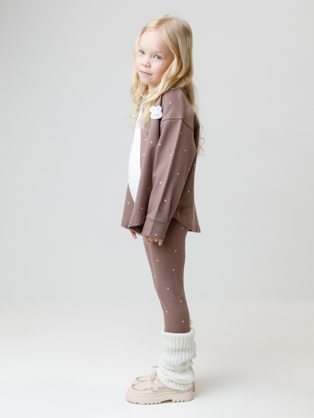 Рубашка для девочки, артикул: КР 302903, цвет: коричневый, фото 3