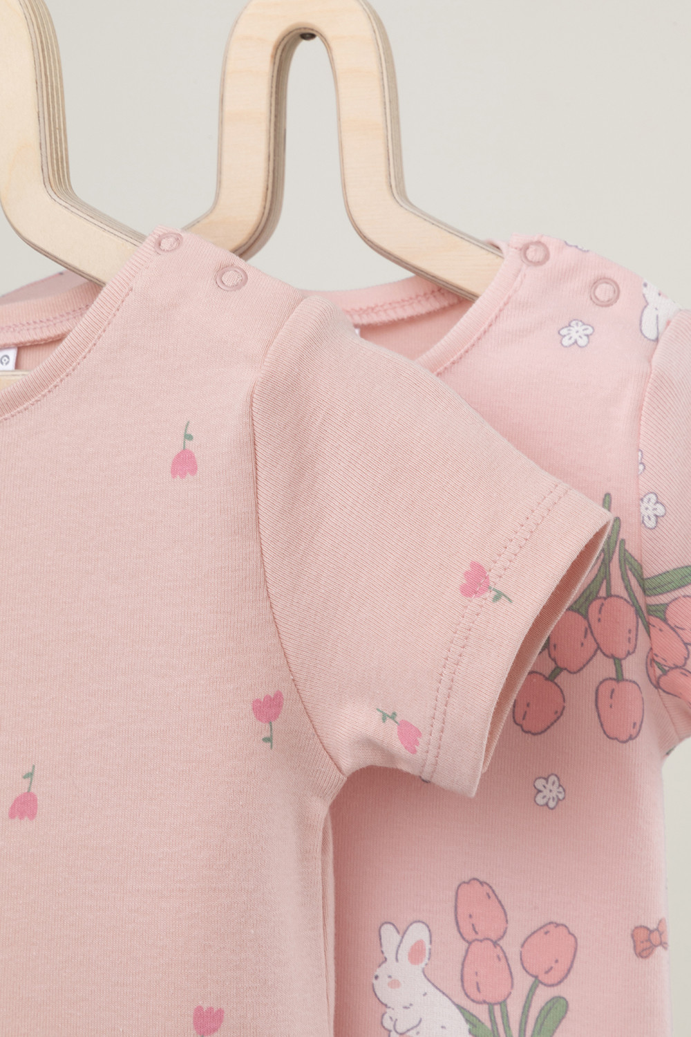 Футболка для новорожденных, артикул: К 301156-2уп, цвет: розовый, фото 3