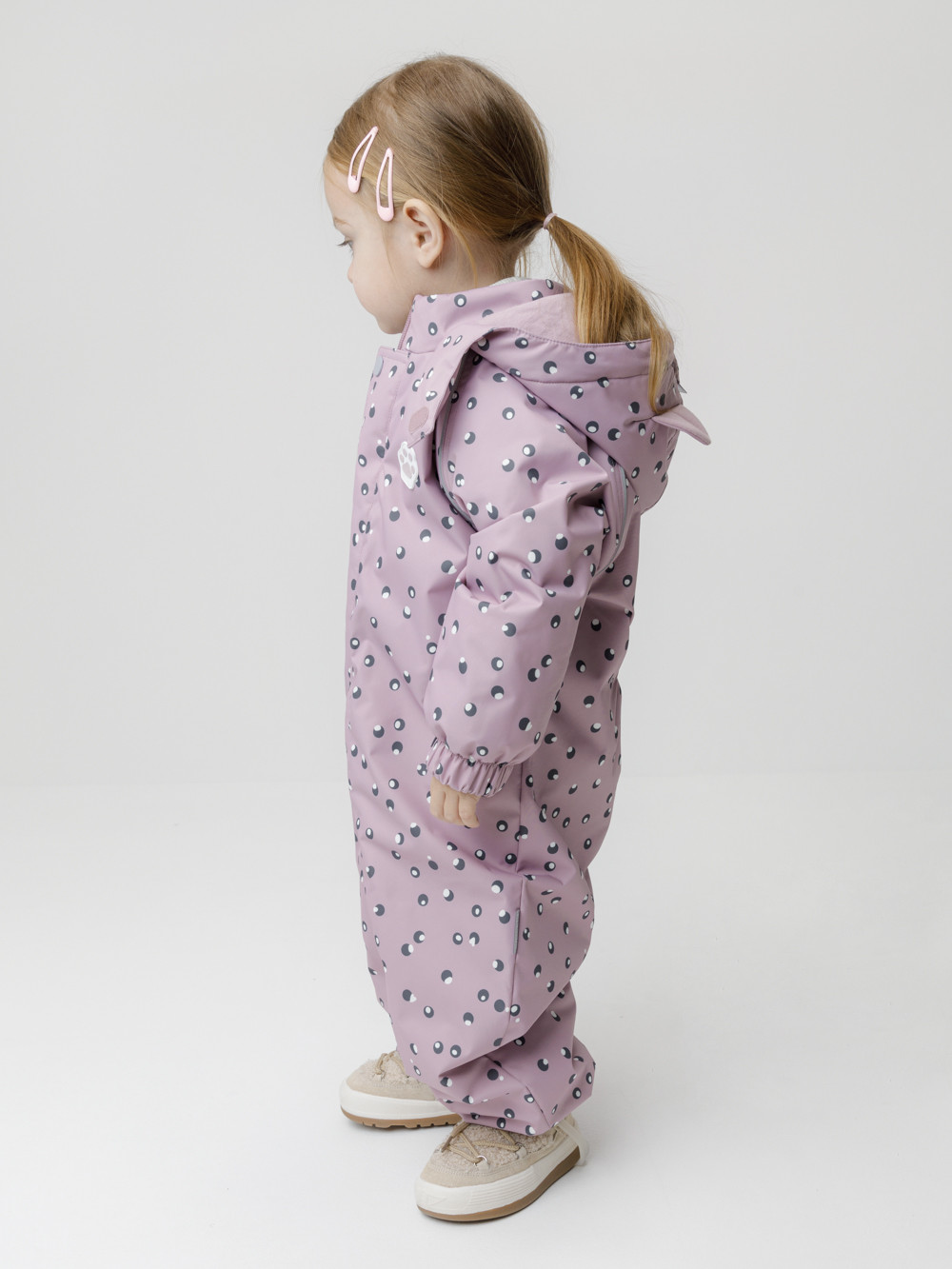 Комбинезоны утепленные для девочки, артикул: ВК 60138/н/3 УЗГ, цвет: розовый, фото 4