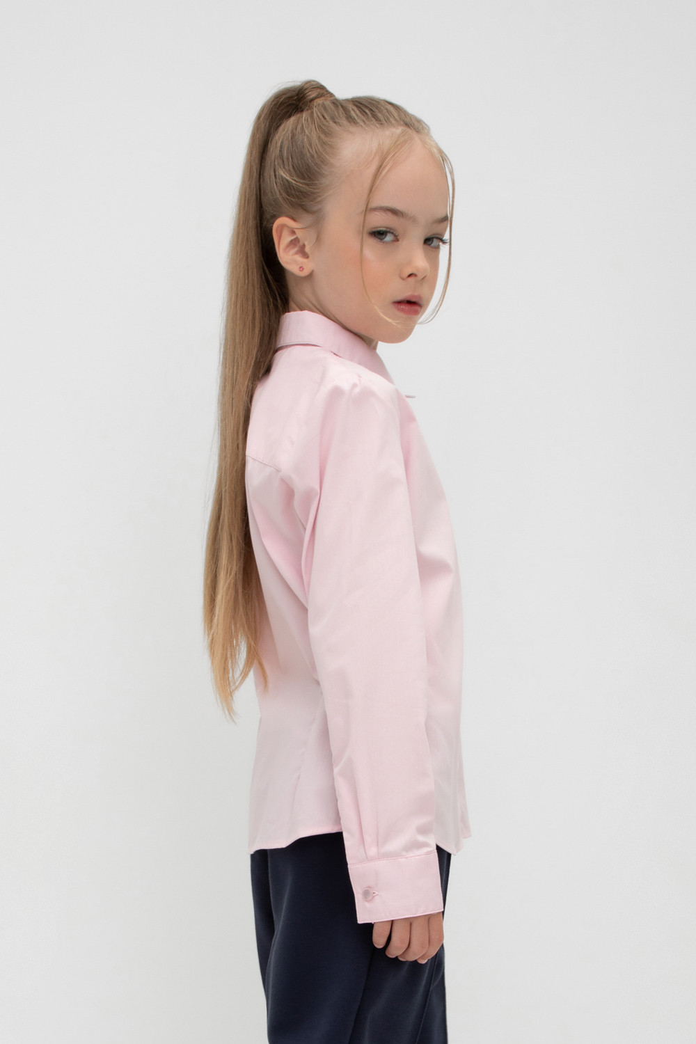 Блузка для девочки, артикул: ТК 39030, цвет: розовый, фото 4