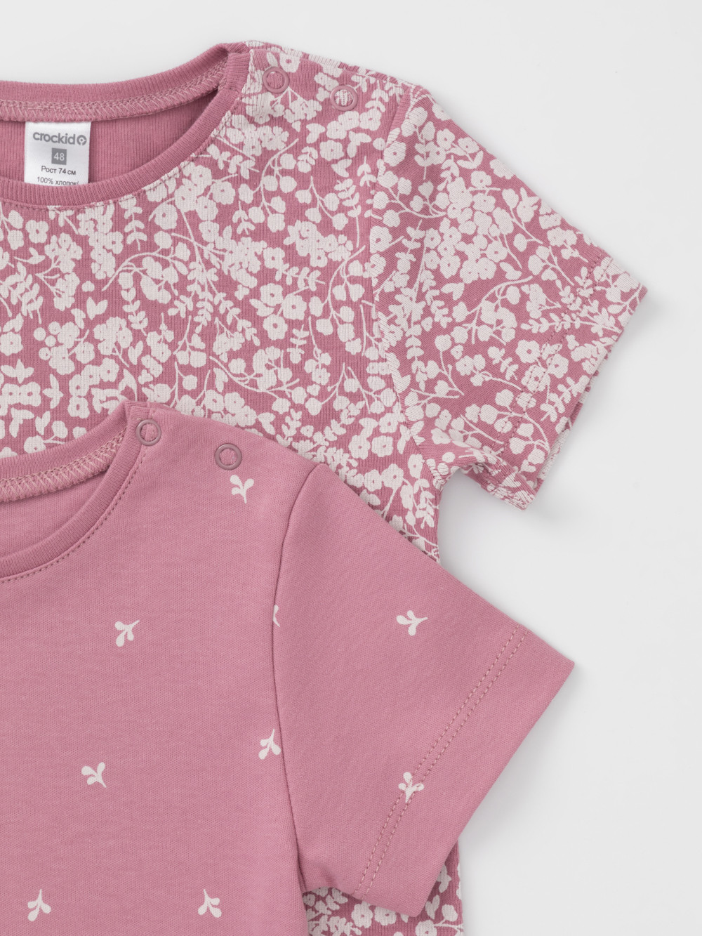 Футболка для новорожденных, артикул: К 301156-2уп, цвет: розовый, фото 4