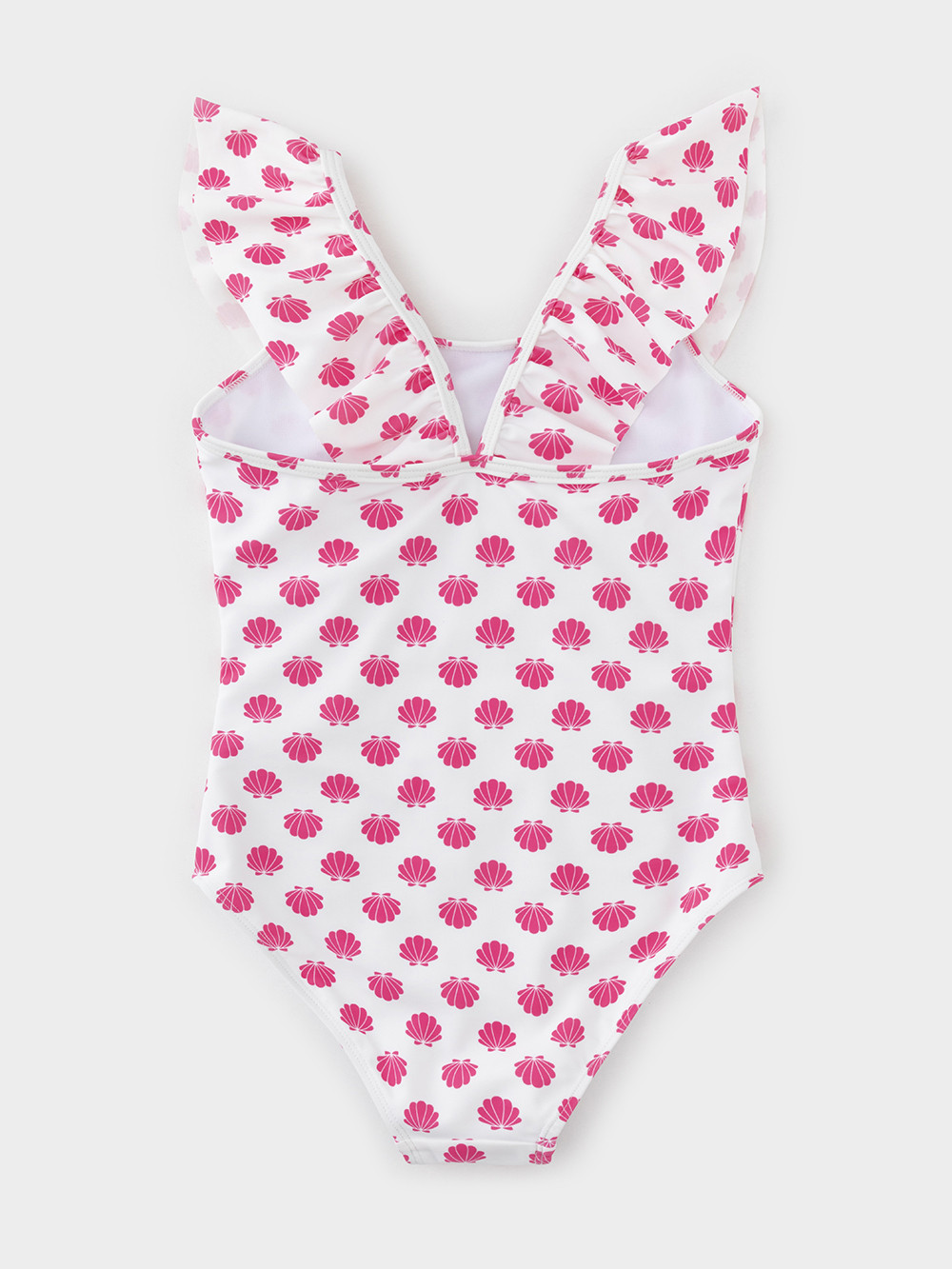 Купальник для девочки, артикул: ТК 16027/1н ФВ, цвет: белый, фото 4