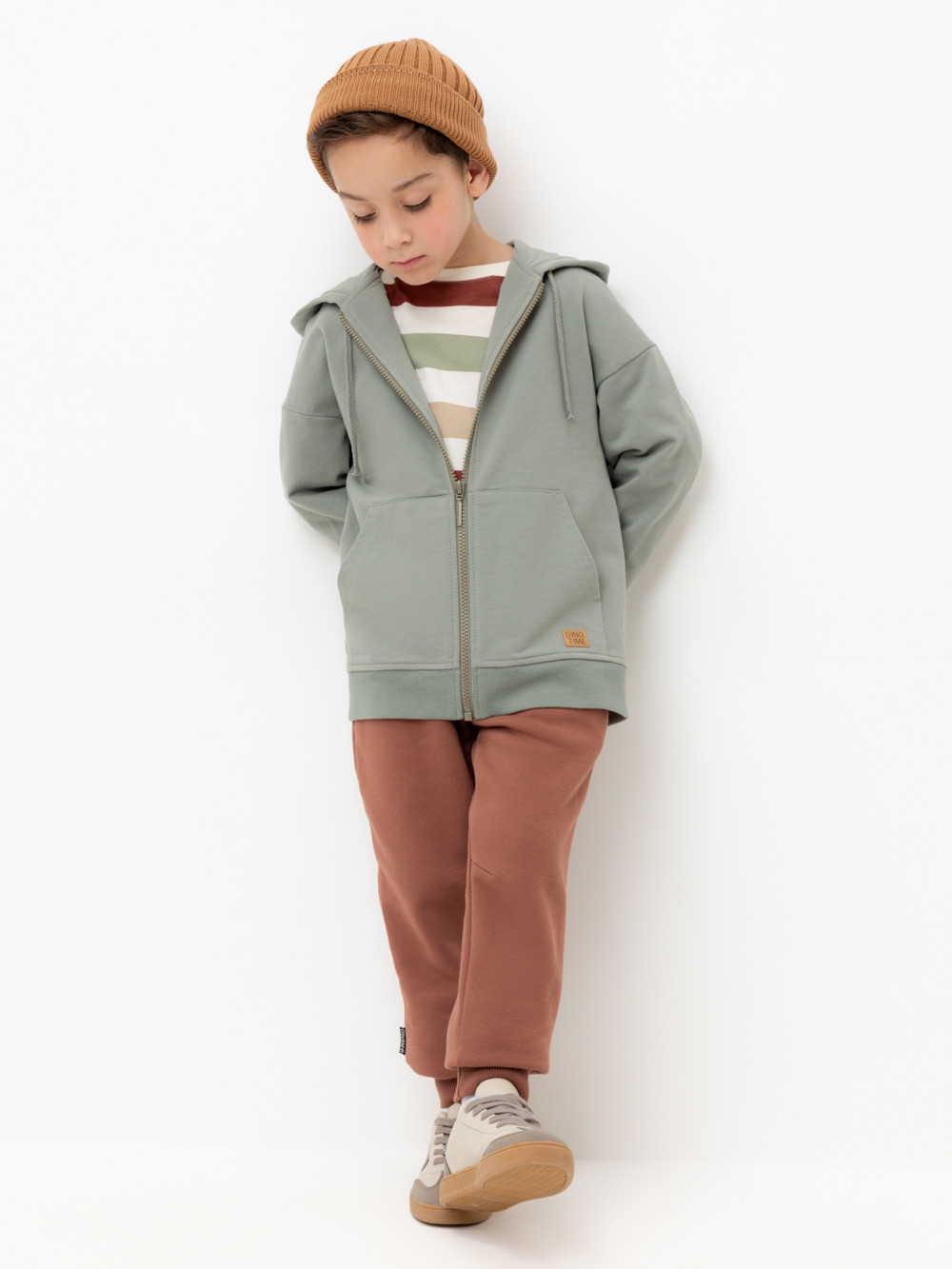 Брюки для мальчика, артикул: КР 400447, цвет: коричневый, фото 3