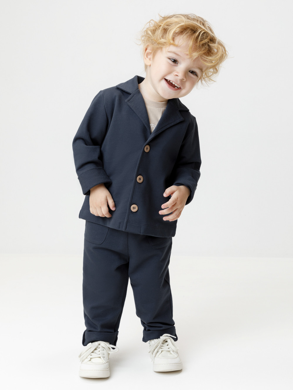Брюки для мальчика, артикул: КР 400917, цвет: темно-синий, фото 4