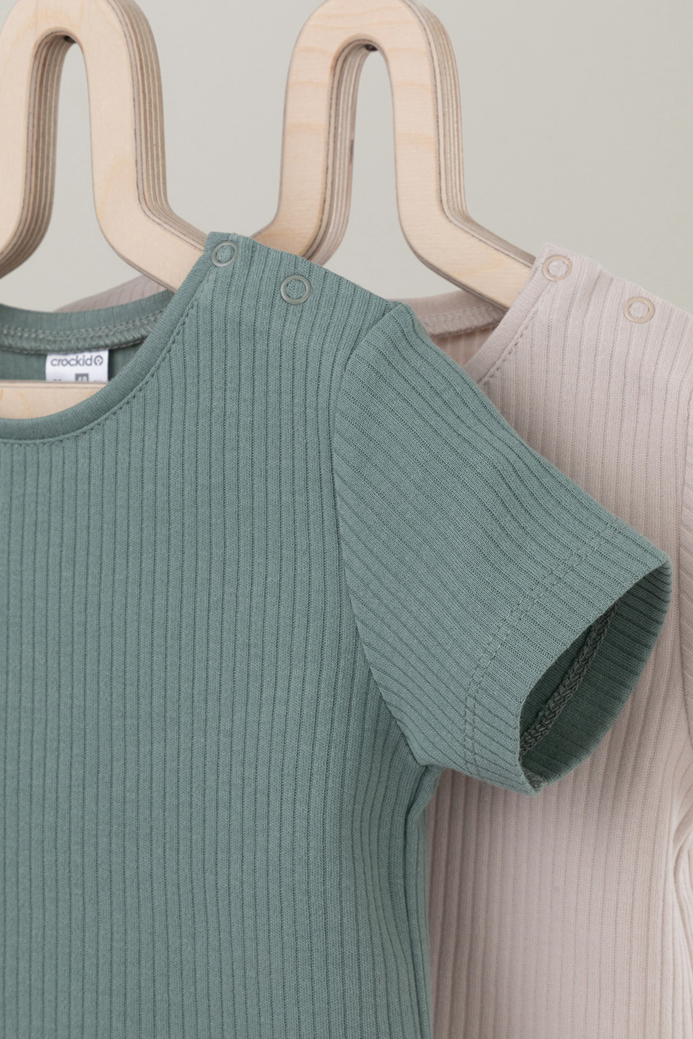 Футболка для новорожденных, артикул: К 302521-2уп, цвет: бежевый, фото 4