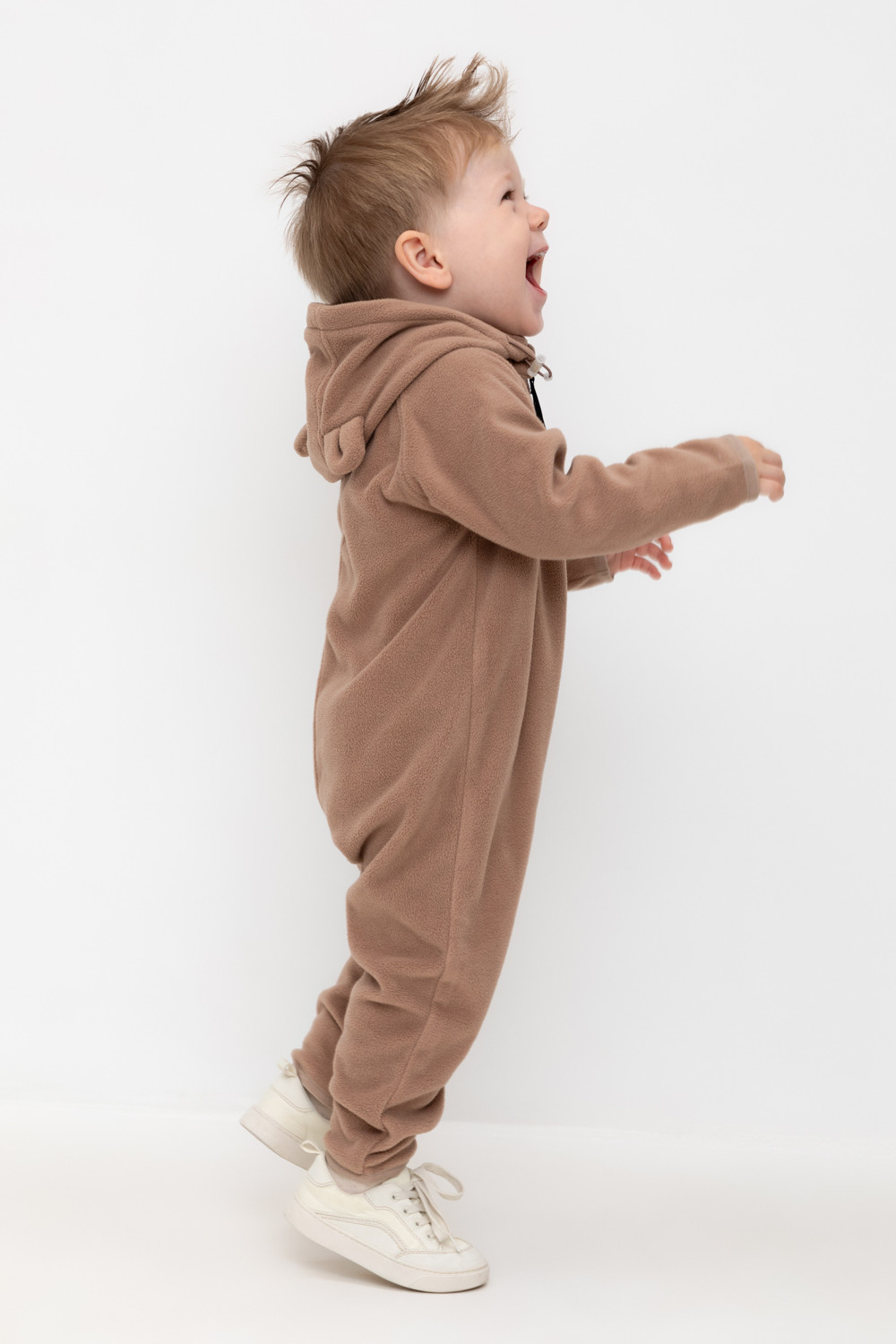 Комбинезон для мальчика, артикул: ФЛ 60007/1 ГР, цвет: бежевый, фото 4