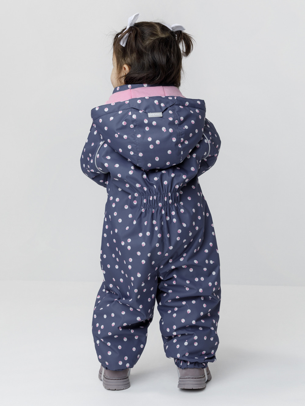 Комбинезоны утепленные для девочки, артикул: ВК 60085/н/70 Ал, цвет: синий, фото 4