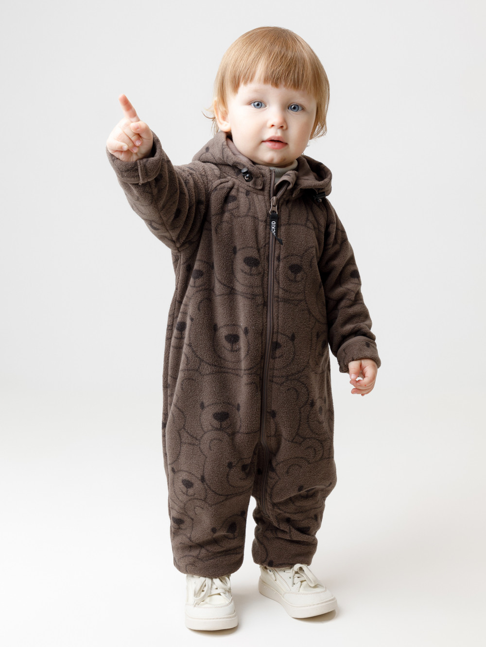 Комбинезон для мальчика, артикул: ФЛ 60009/н/5 ГР, цвет: коричневый, фото 4