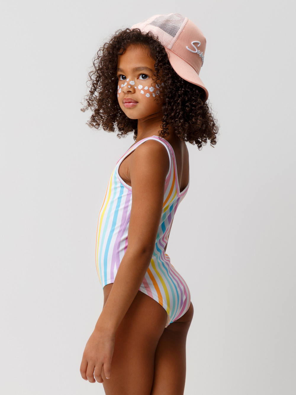 Купальник для девочки, артикул: ТК 16006/14н ХФ, цвет: белый, фото 4