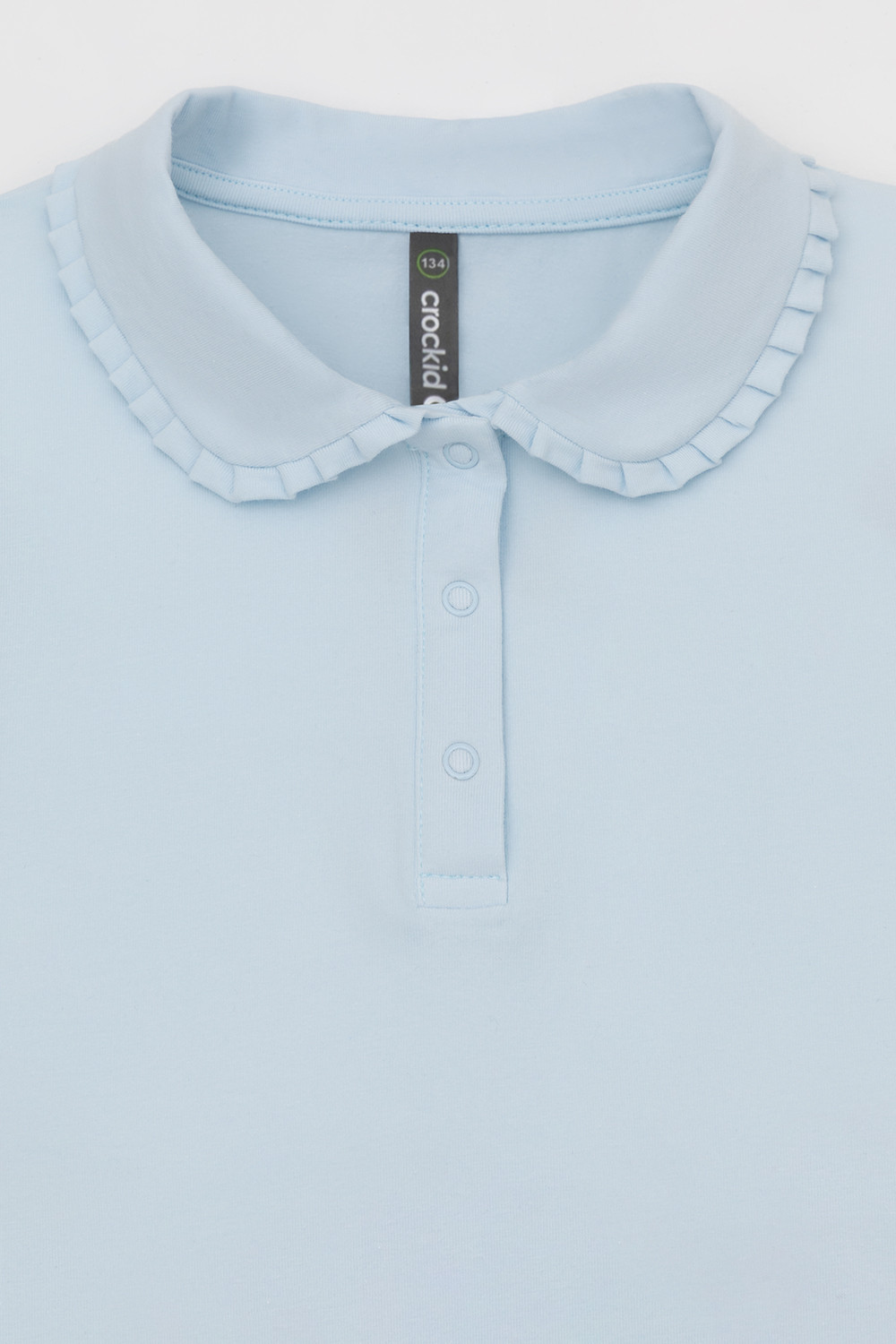 Блузка для девочки, артикул: К 301599, цвет: светло-голубой, фото 6