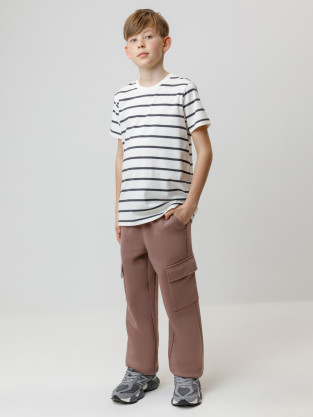 Брюки для мальчика, артикул: КР 400829, цвет: коричневый