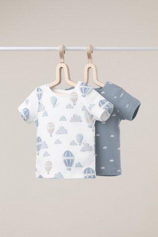 Футболка для новорожденных, артикул: К 301156-2уп, цвет: коричневый