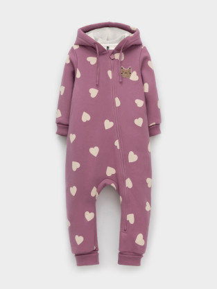 Комбинезон для девочки, артикул: КР 6551, цвет: бордовый