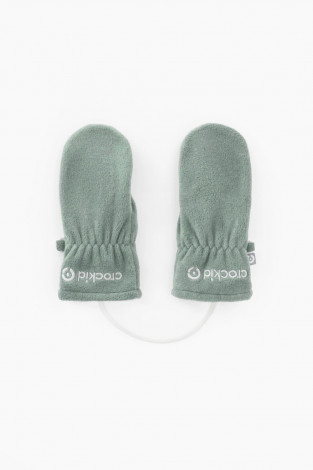 Рукавицы для мальчика, артикул: ФЛ 10000/25/62 ГР, цвет: зеленый