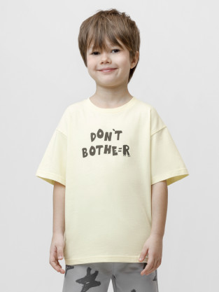 Футболка для мальчика, артикул: КР 303024, цвет: желтый