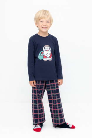 Пижама для мальчика, артикул: К 1600, цвет: темно-синий