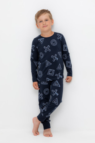 Пижама для мальчика, артикул: К 1561, цвет: темно-синий