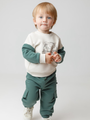 Брюки для мальчика, артикул: КР 400853, цвет: зеленый