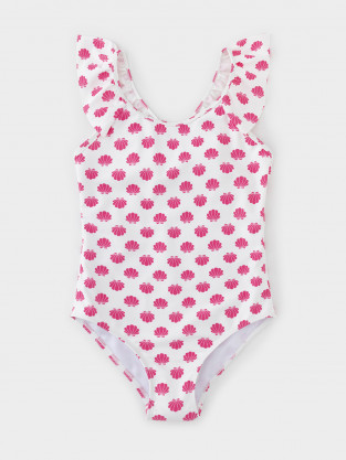 Купальник для девочки, артикул: ТК 16027/1н ФВ, цвет: белый