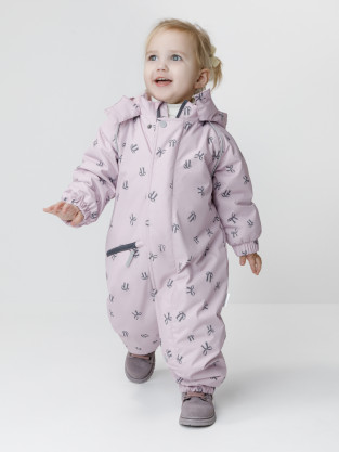 Комбинезоны утепленные для девочки, артикул: ВК 60134/н/2 Ал, цвет: фиолетовый